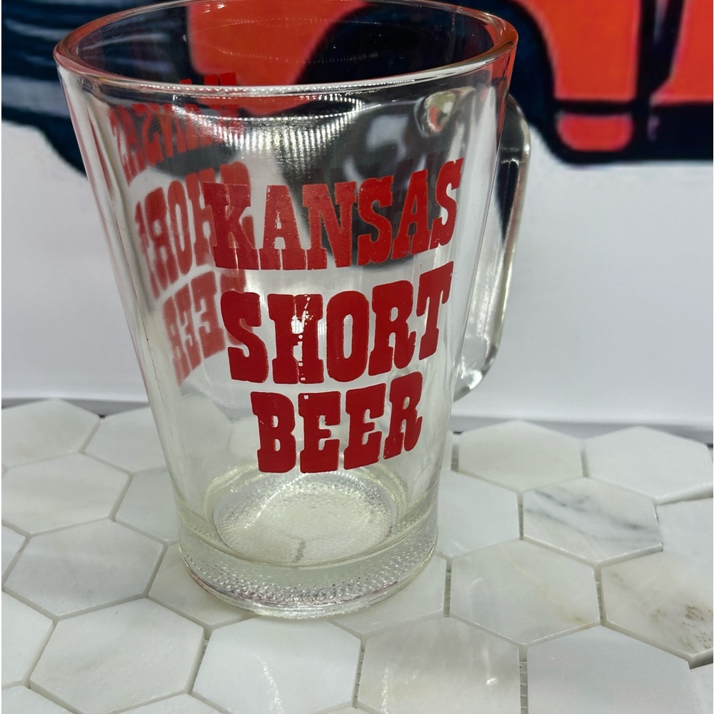Kansas Short Beer Pitcher/ Mug Glass